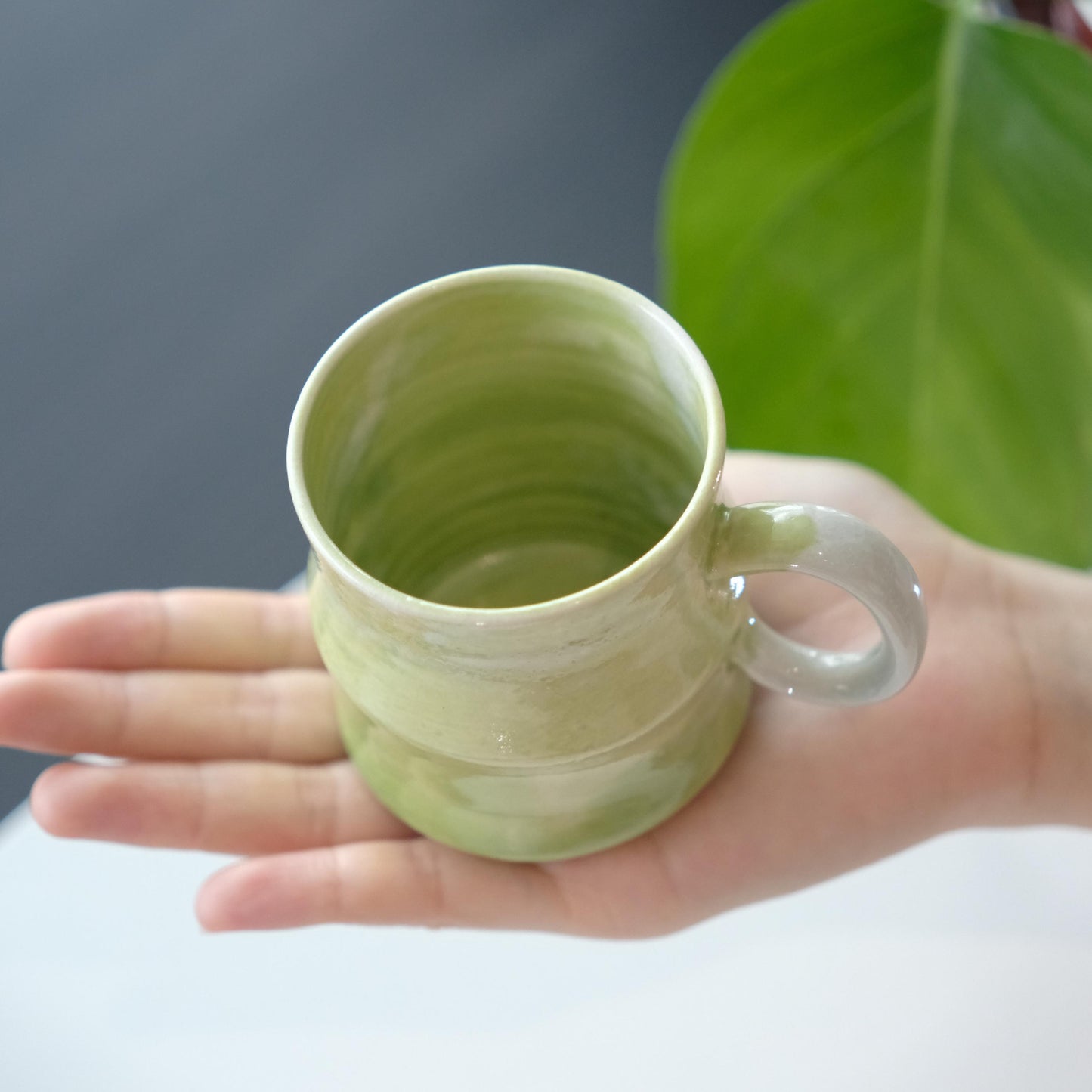 Sage Green Handmade Matcha Cup