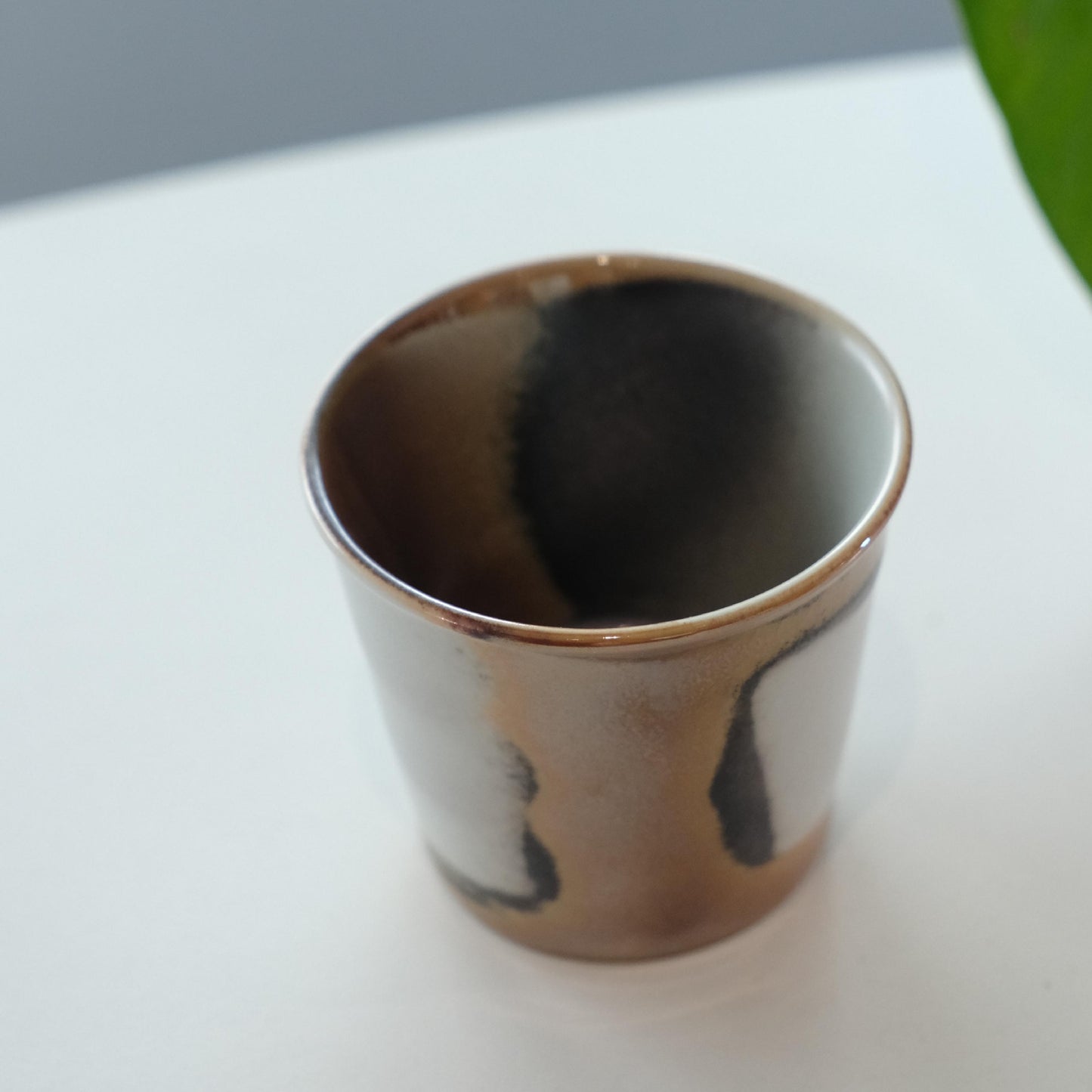 Twilight Bronze Glaze Studio pottery cups set