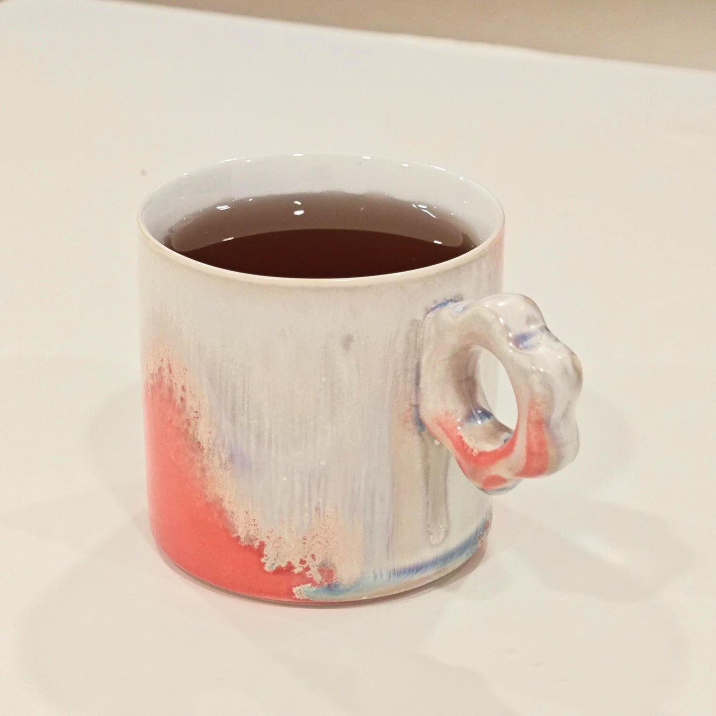Floral-Handle Mug · Blush Sonnet