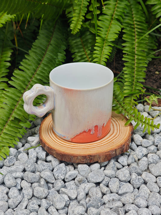 Floral-Handle Mug · Blush Sonnet