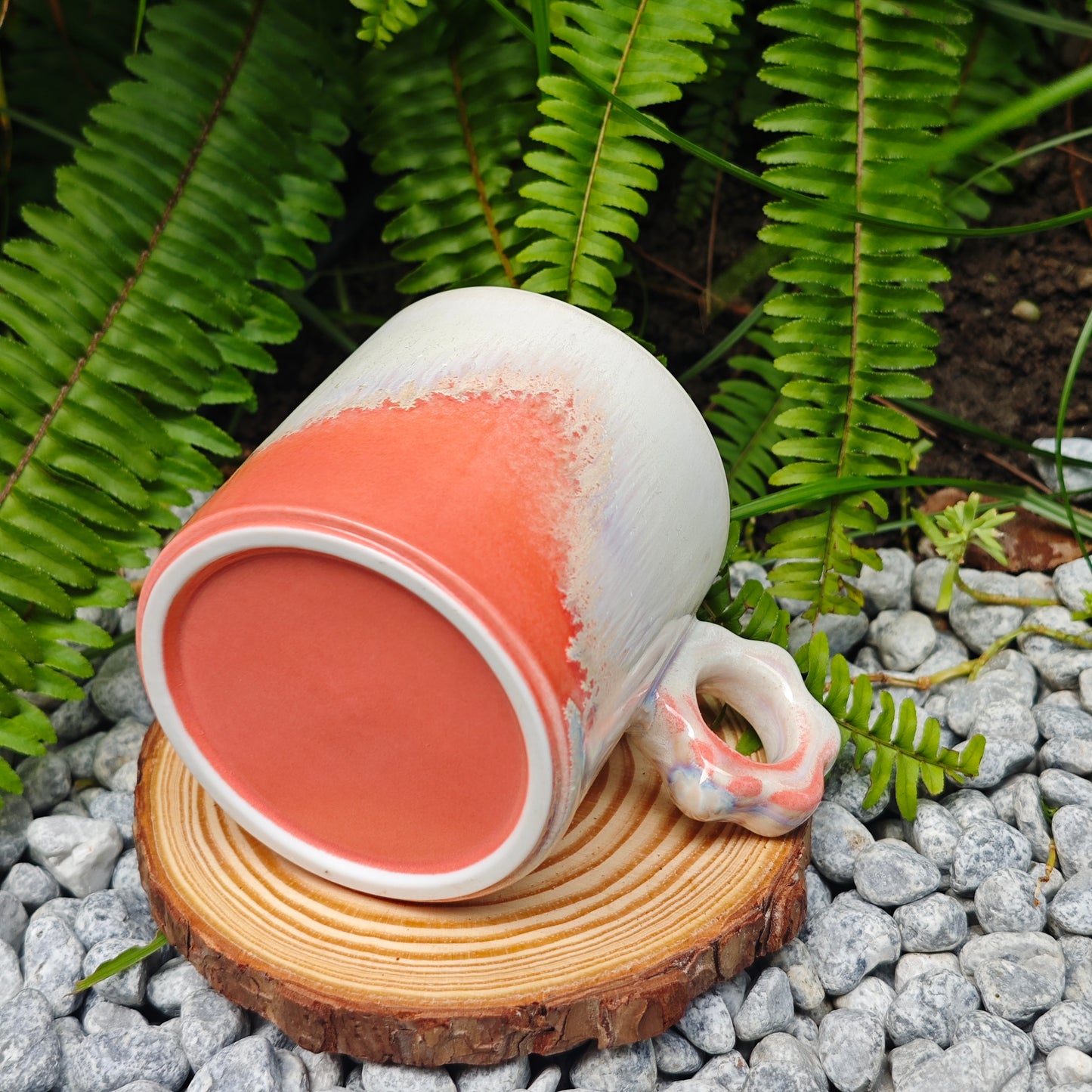 Floral-Handle Mug · Blush Sonnet