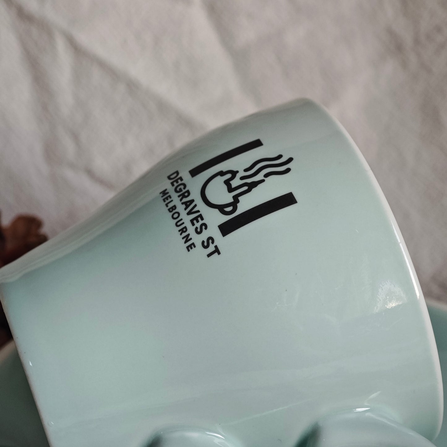 Custom Coffee Cup and Saucer Set, Personalized Cafe-Style Mugs, Branded Corporate Gift, Durable Logo Drinkware