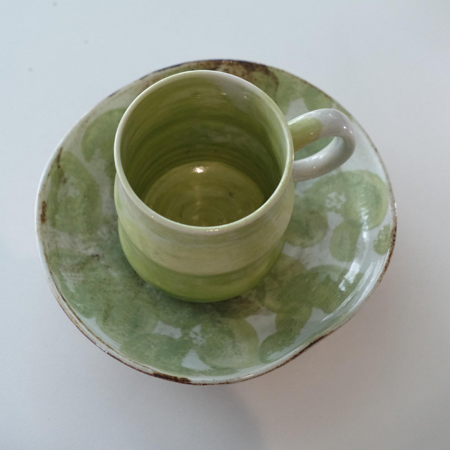 Sage Green Handmade Matcha Cup