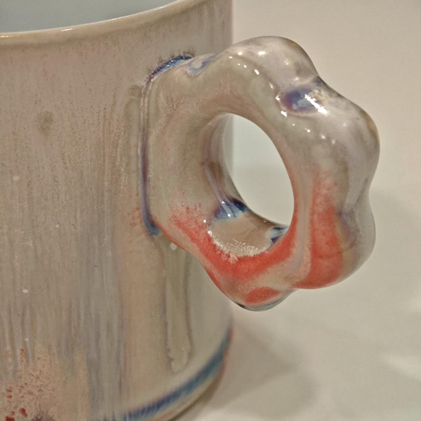 Floral-Handle Mug · Blush Sonnet
