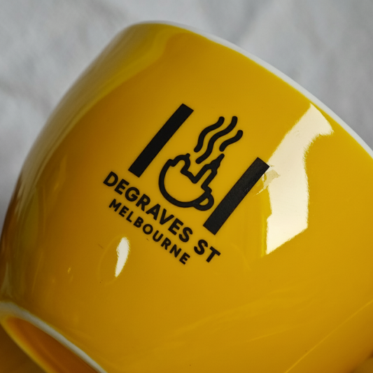 Custom Coffee Cup and Saucer Set, Personalized Cafe-Style Mugs, Branded Corporate Gift, Durable Logo Drinkware