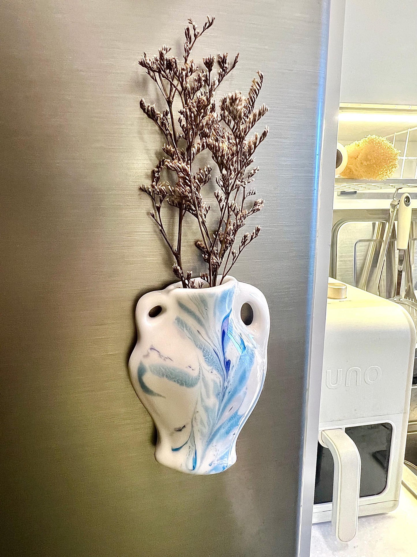 Vase on Fridge - Big Porcelain Art Vase Magnet