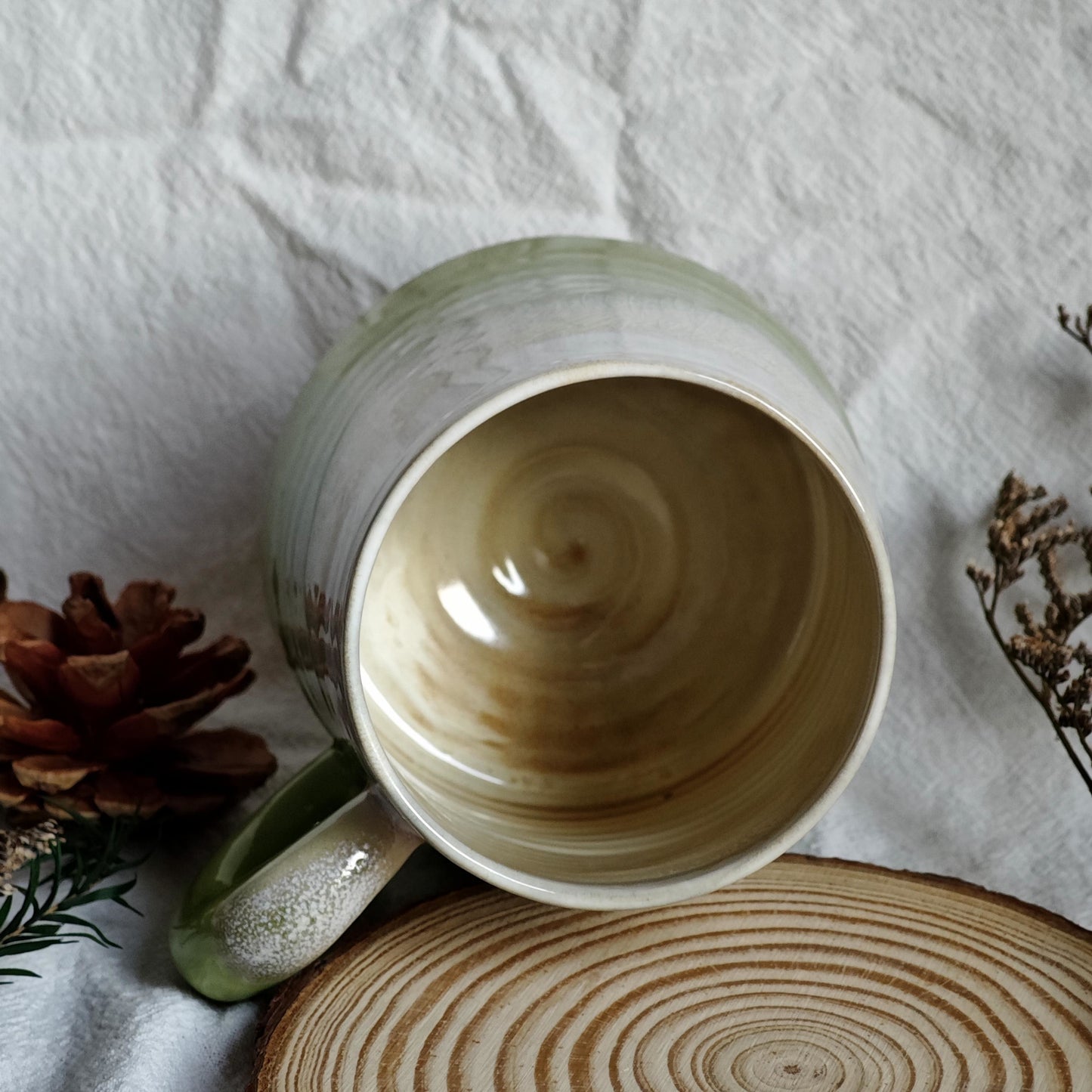 Personalized ceramic mug with hand-written message | Bamboo, Altai, Seawave