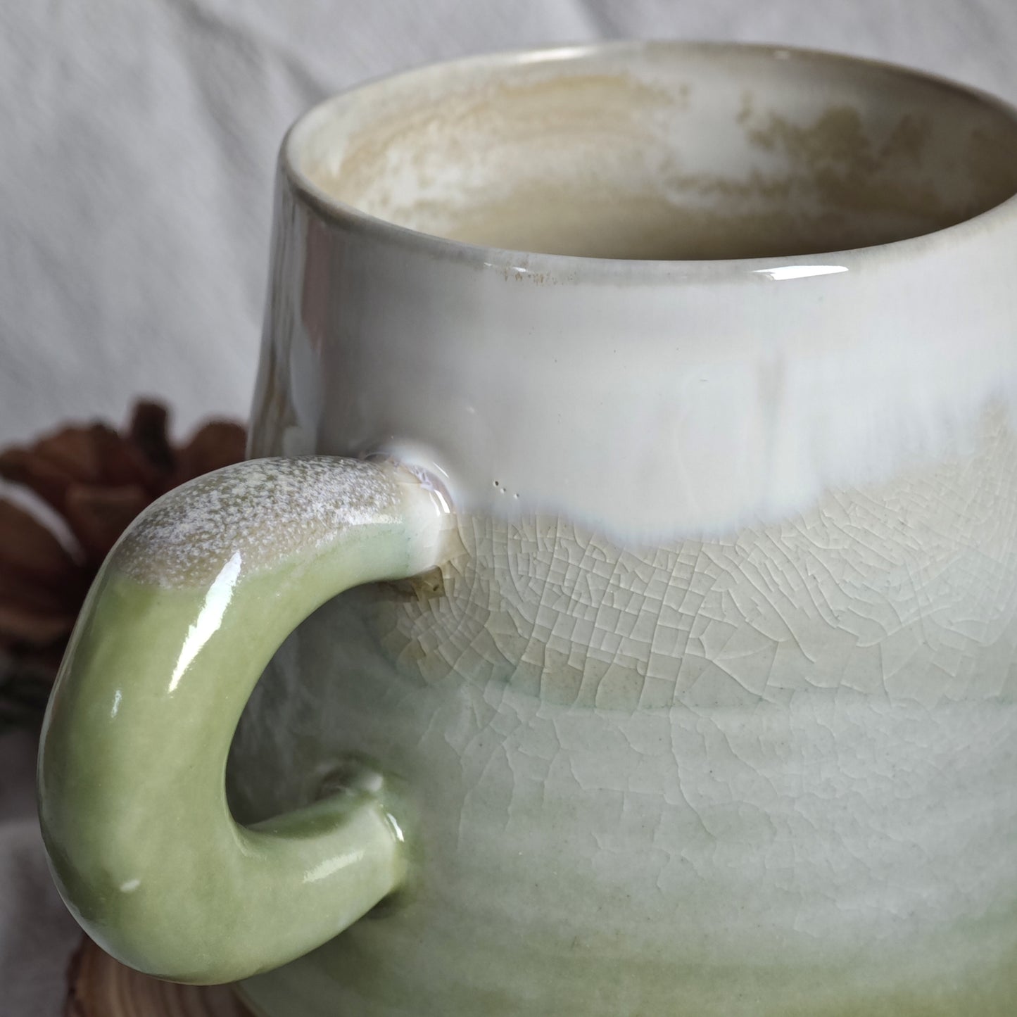 Personalized ceramic mug with hand-written message | Bamboo, Altai, Seawave