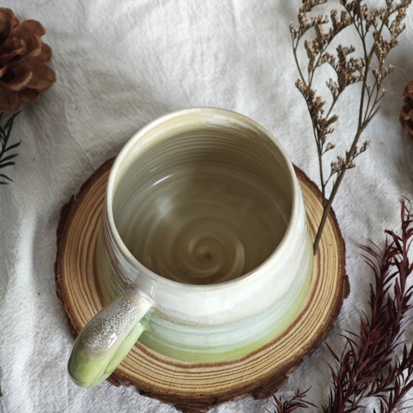 Personalized ceramic mug with hand-written message | Bamboo, Altai, Seawave