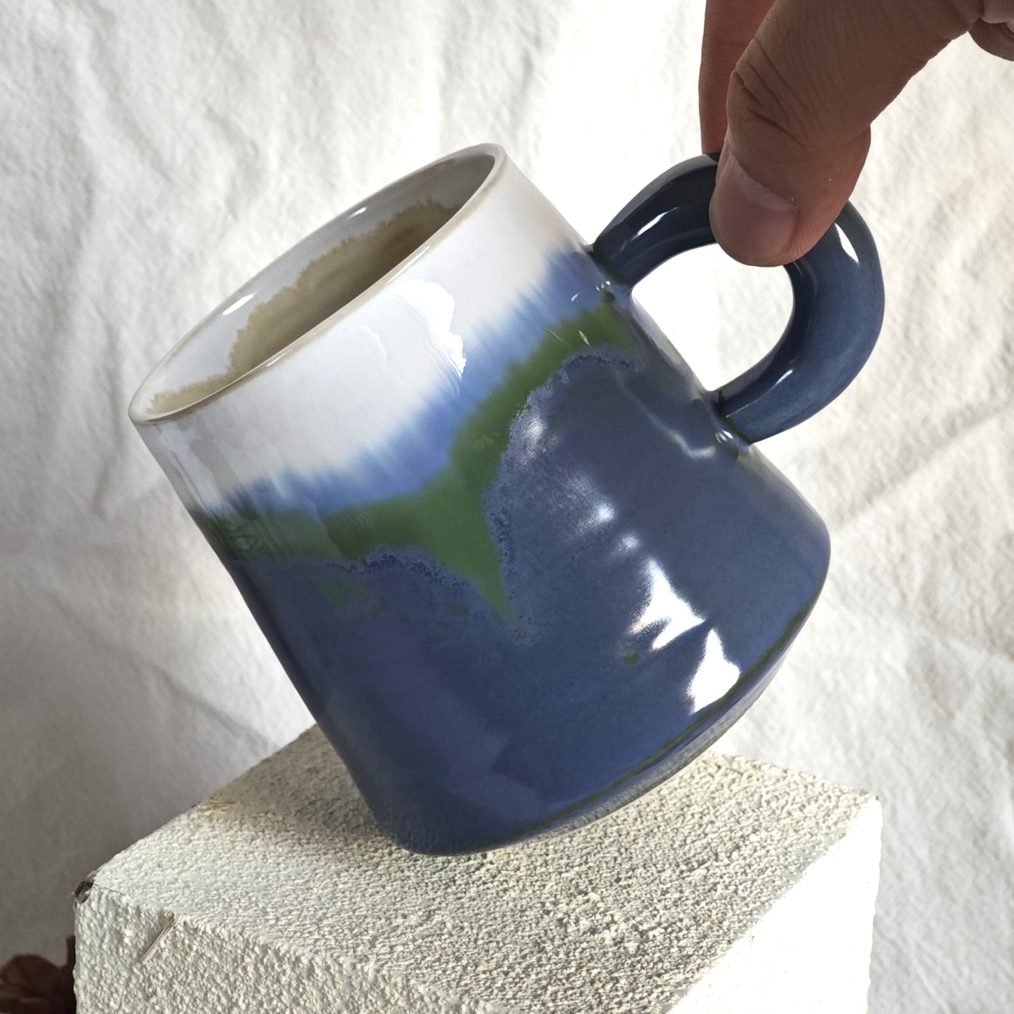 Personalized ceramic mug with hand-written message | Bamboo, Altai, Seawave