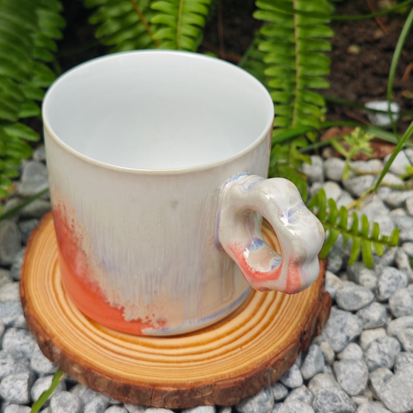 Floral-Handle Mug · Blush Sonnet