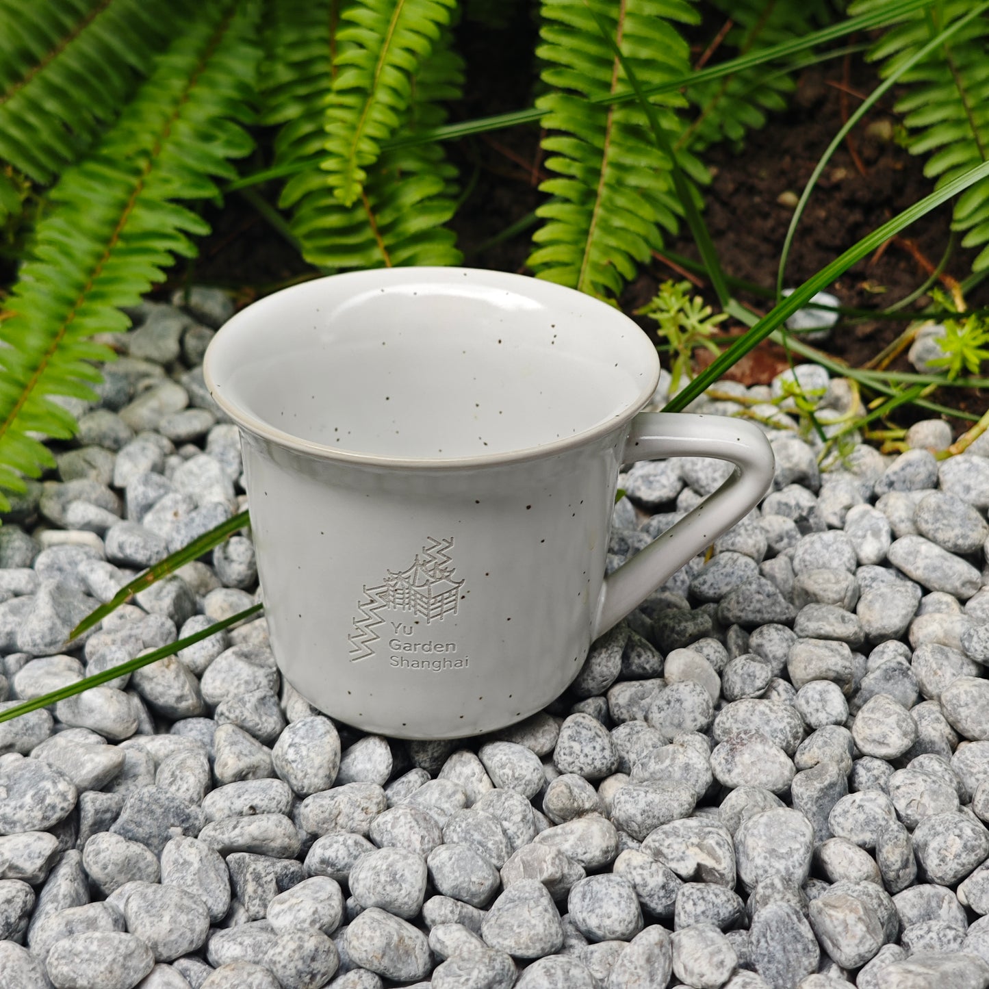 Custom Couple Mug Set, Handmade Stoneware Cups, Rustic Garden Design Mugs, Unique Gift for Two