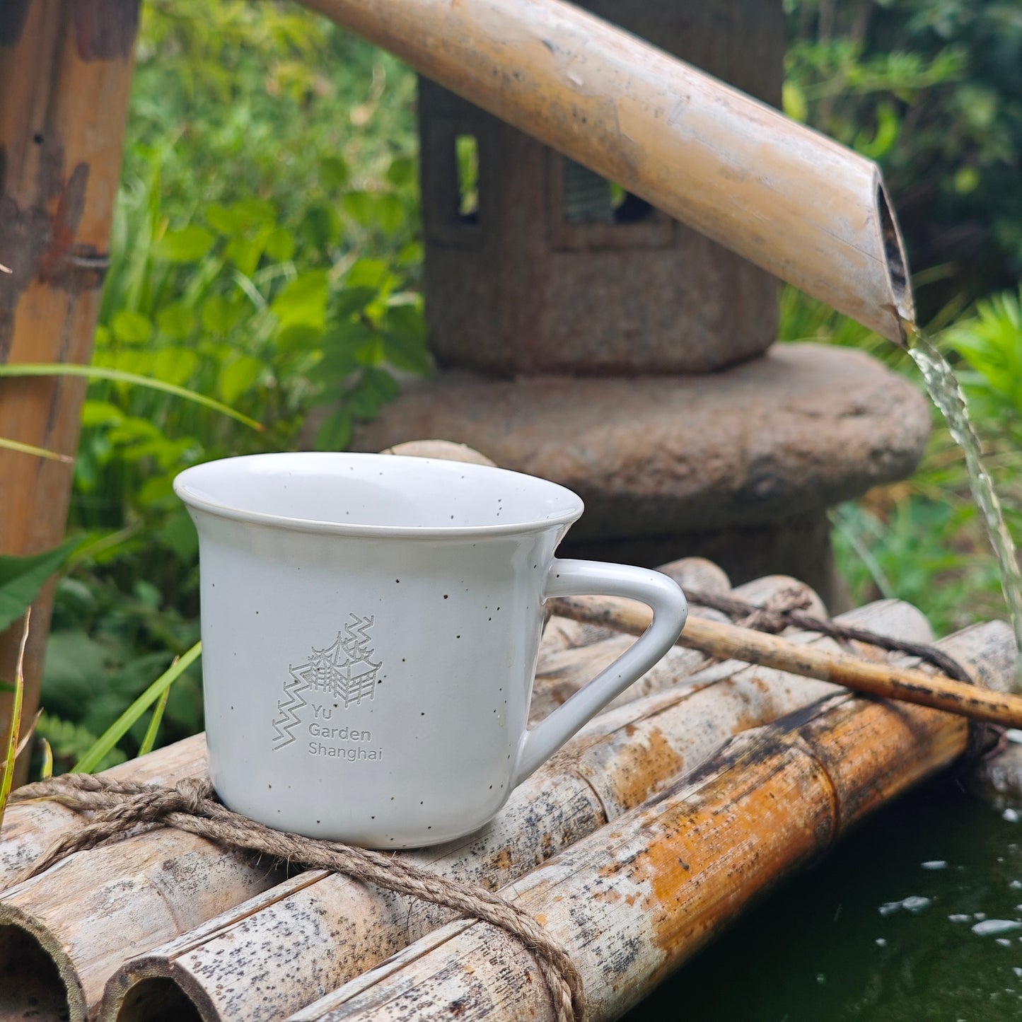 Custom Couple Mug Set, Handmade Stoneware Cups, Rustic Garden Design Mugs, Unique Gift for Two