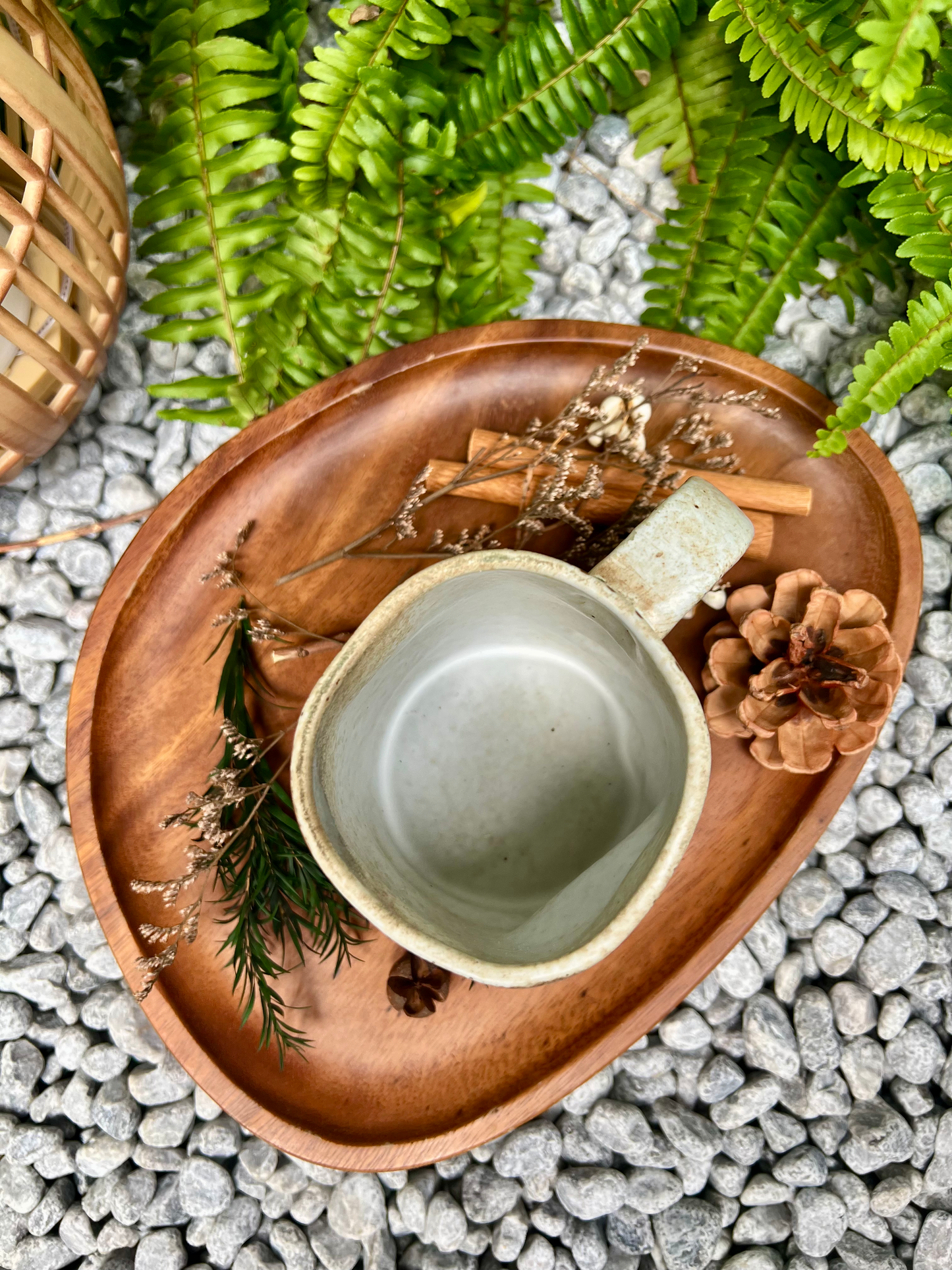 Unique Ceramic Mug with Carved Design, Rustic Two-Tone Pottery, Kiln-Fired Glaze Coffee Cup, Earthy Drinkware