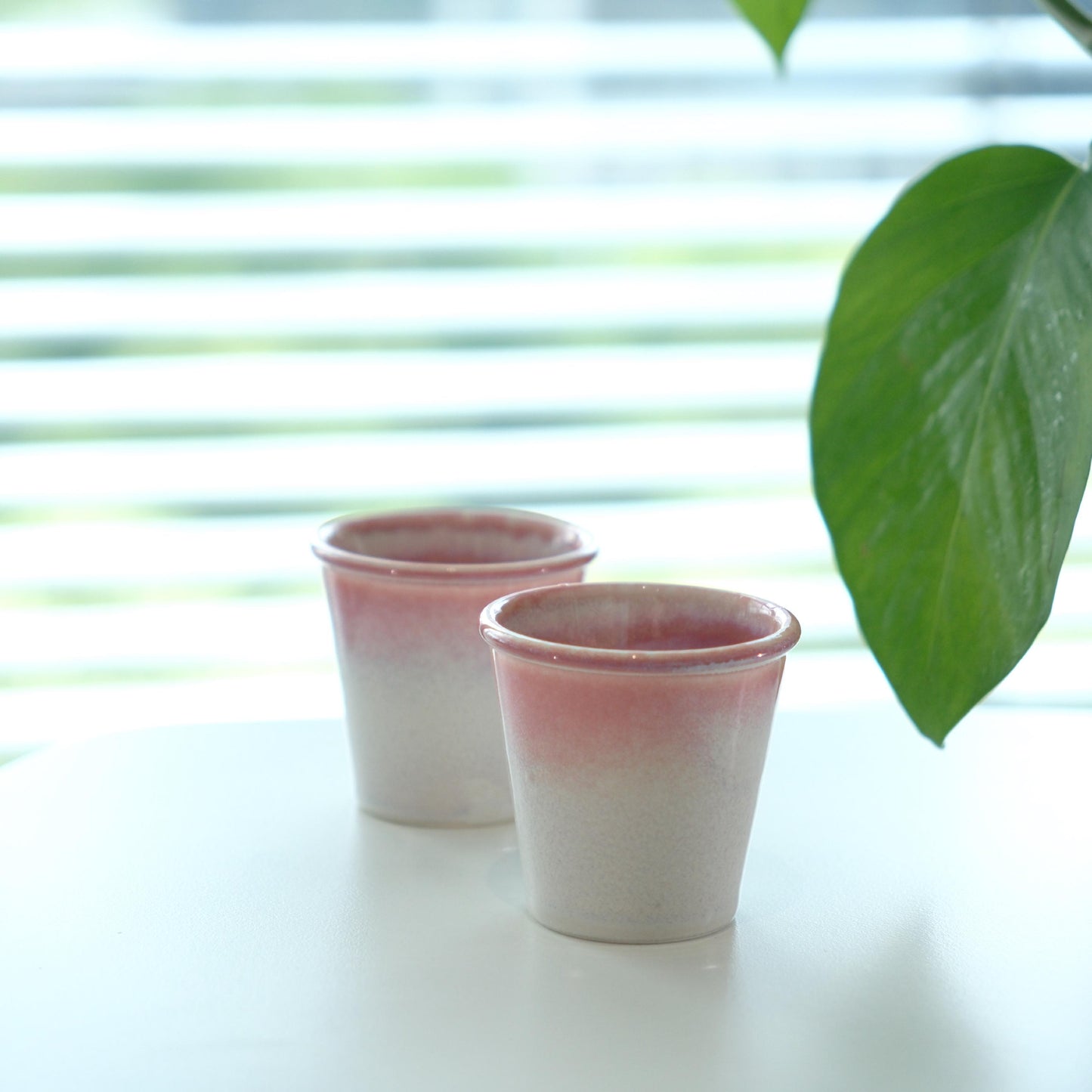 Blush Dawn Handmade Pottery, Kyoto Sakura, Ceramic Espresso Cup