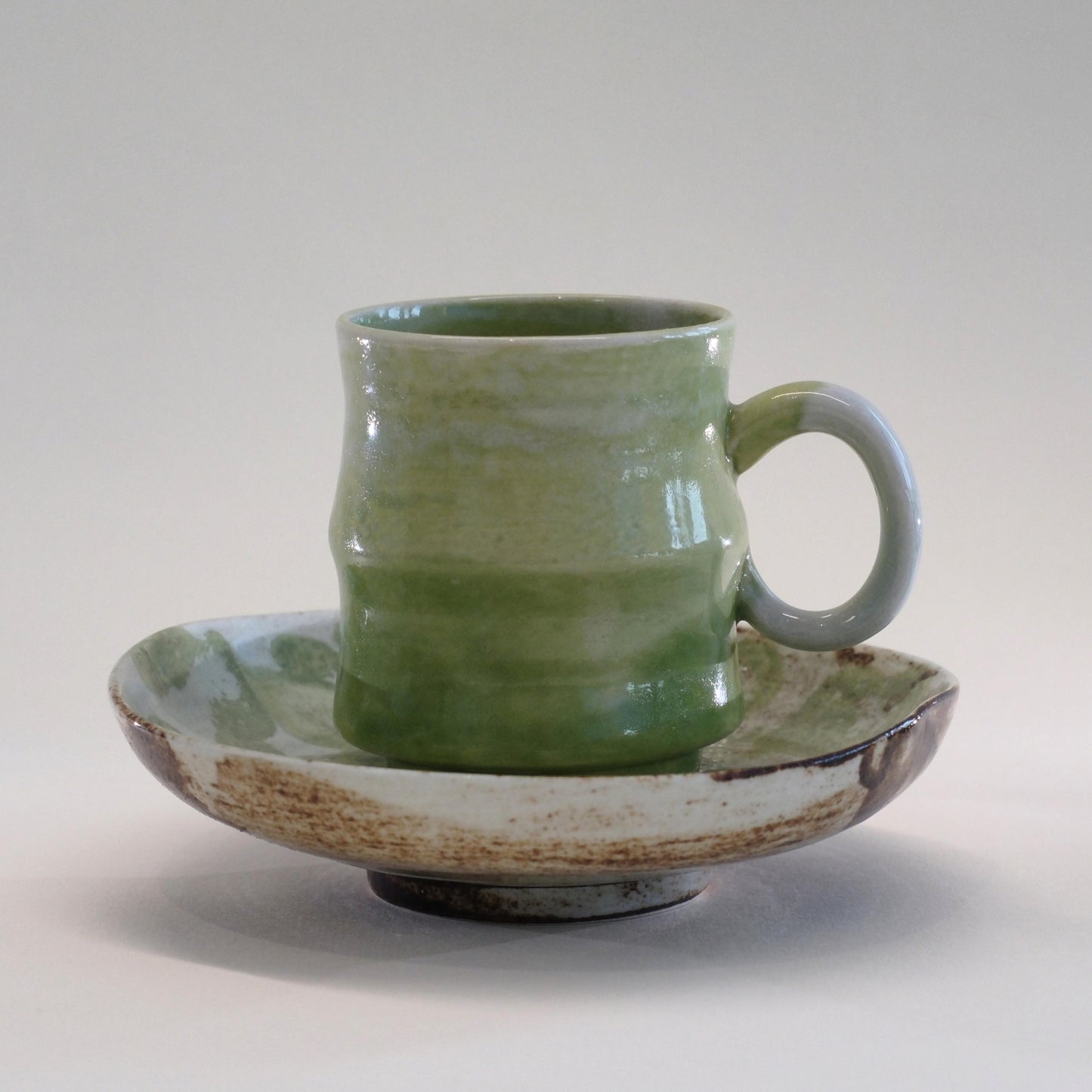 Sage Green Handmade Matcha Cup